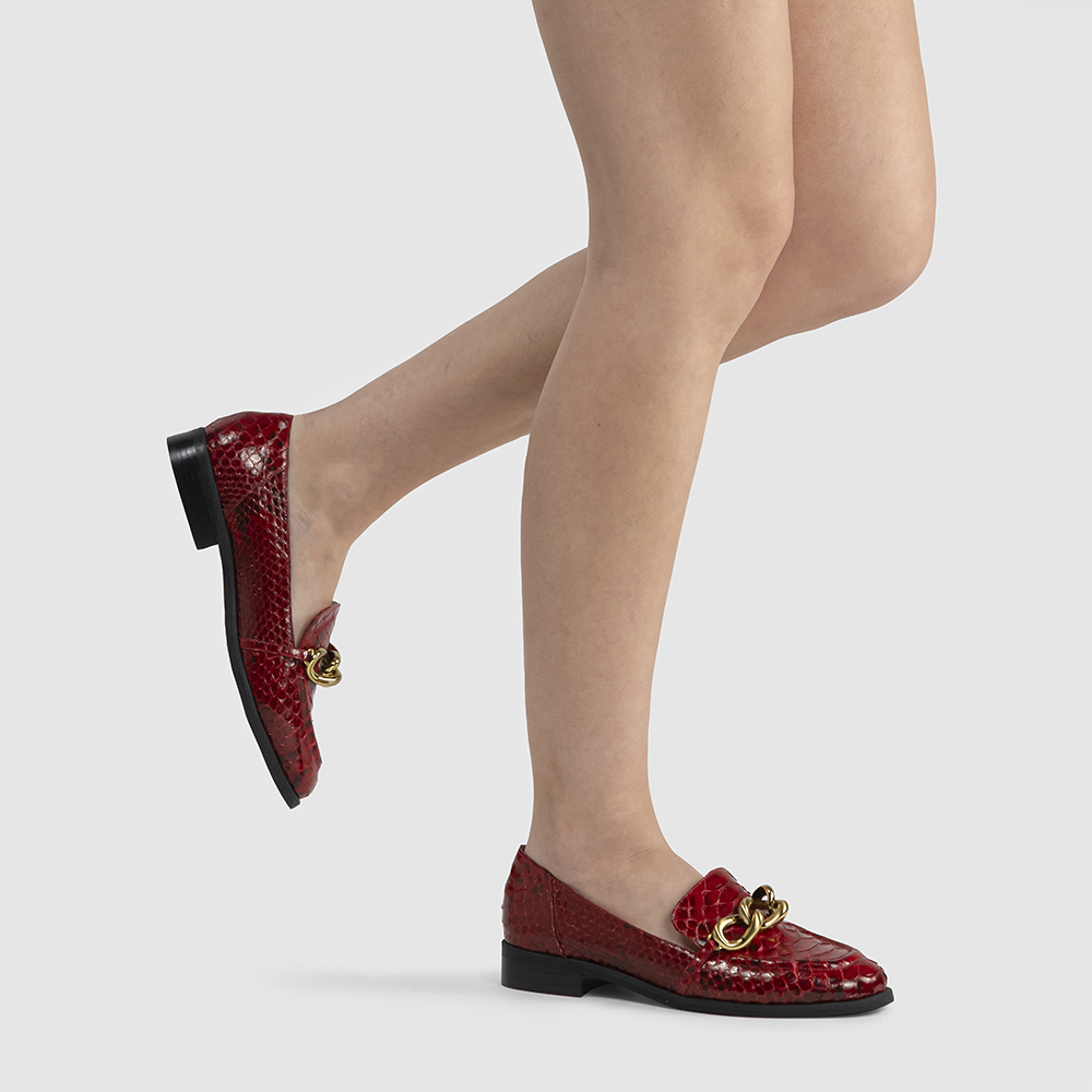 Mocassim Mescla Vermelho